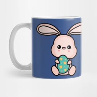 Kawaii bunny with decorated egg Mug